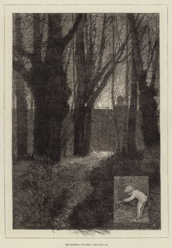 Månaderna, oktober av Charles Auguste Loye