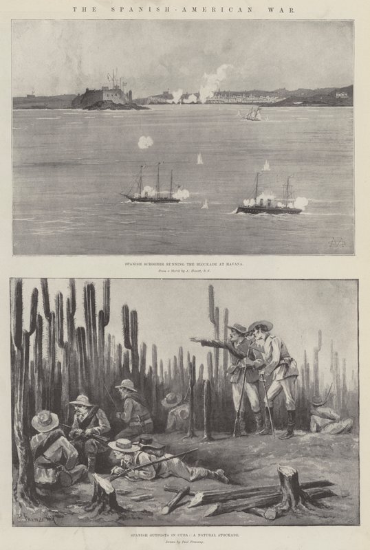 Spansk-amerikanska kriget av Charles Auguste Loye