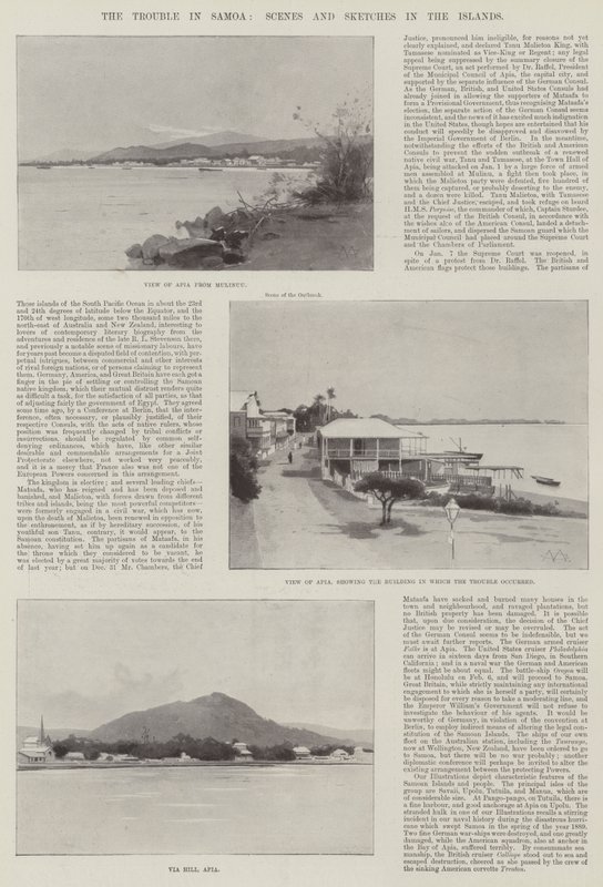 Problemet i Samoa, scener och skisser på öarna av Charles Auguste Loye