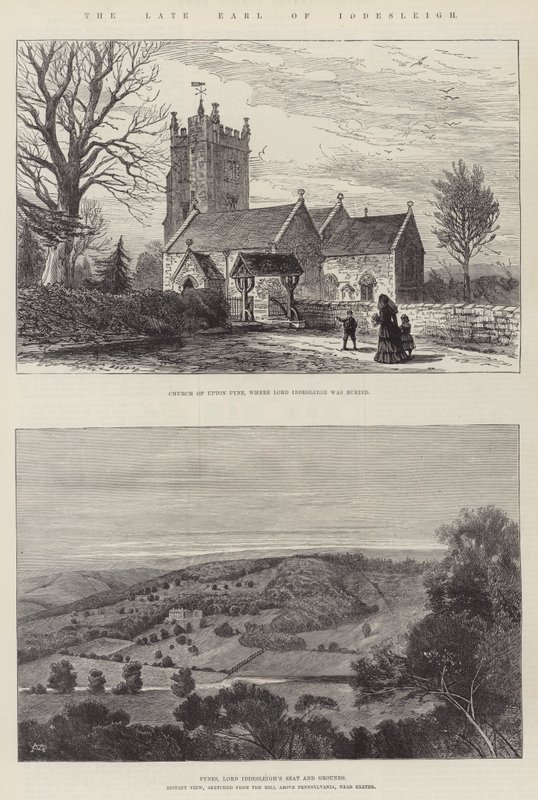 Den framlidne jarlen av Iddesleigh av Charles Auguste Loye