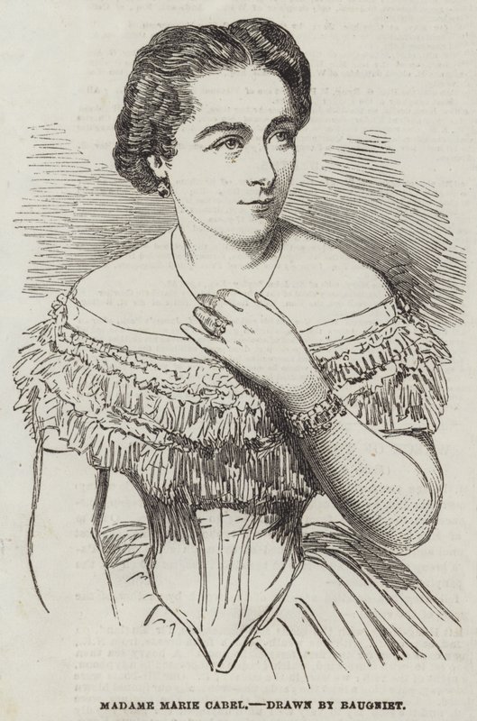 Madame Marie Cabel av Charles Baugniet