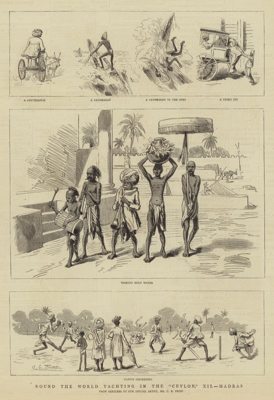 Segling runt jorden på Ceylon, XII, Madras av Charles Edwin Fripp