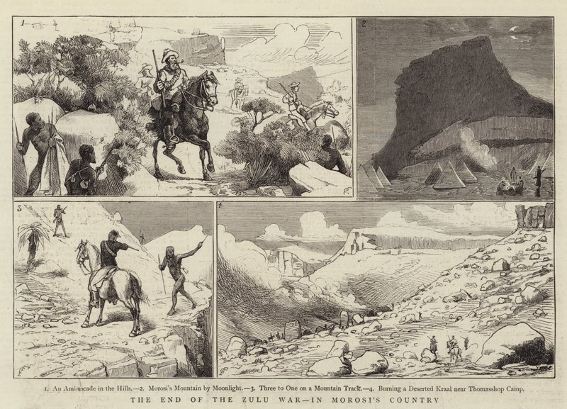 Slutet på zulukriget i Morosis land av Charles Edwin Fripp