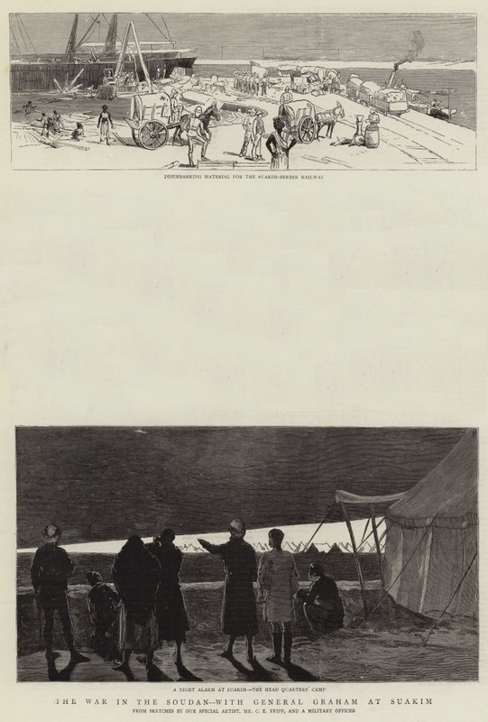 Kriget i Soudan, med general Graham i Suakim av Charles Edwin Fripp