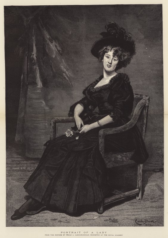 Porträtt av en kvinna av Charles Emile Auguste Carolus Duran