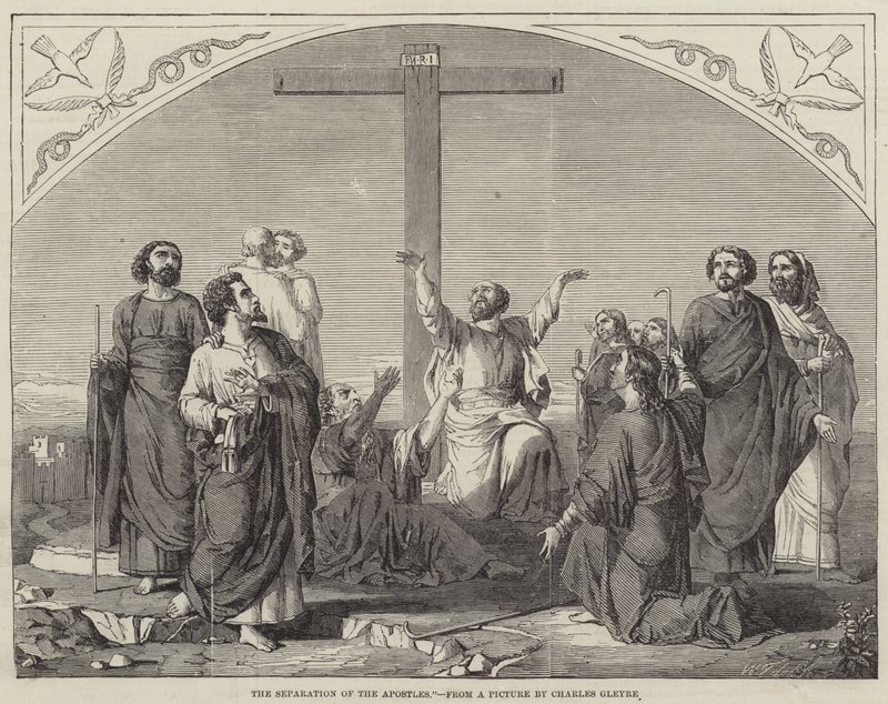 Apostlarnas åtskillnad av Charles Gleyre