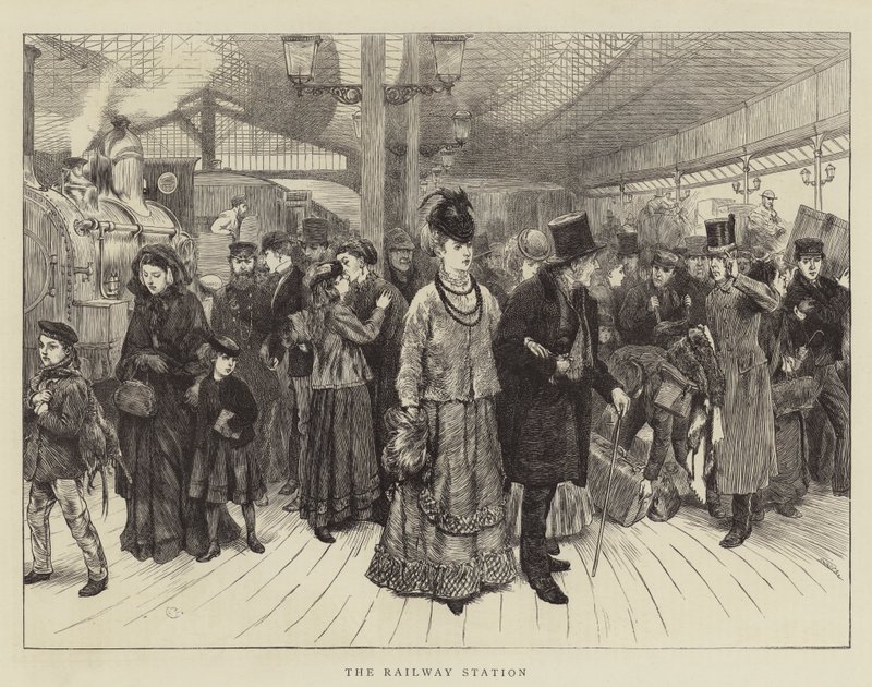 Järnvägsstationen av Charles Green