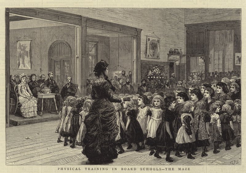 Fysisk träning i styrelseskolor, labyrinten av Charles J. Staniland