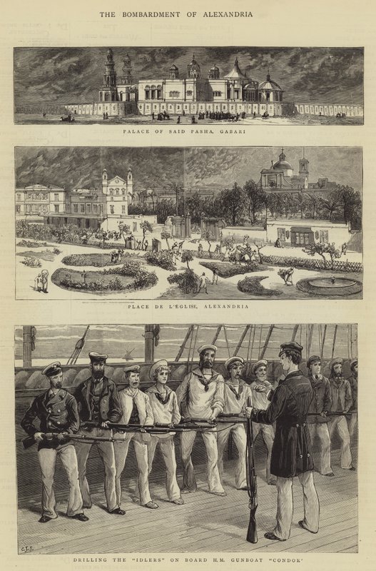 Bombardementet av Alexandria av Charles J. Staniland