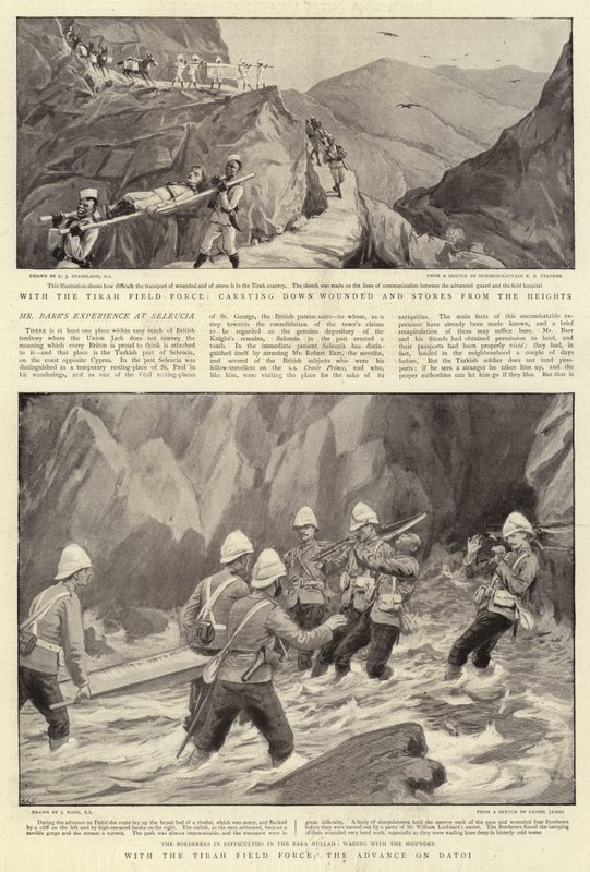 Med Tirah Field Force, framryckningen mot Datoi av Charles J. Staniland