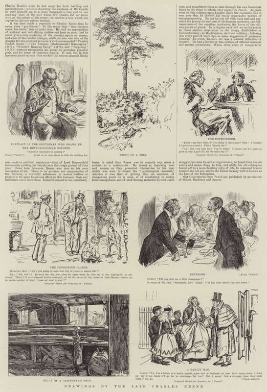 Teckningar av framlidne Charles Keene av Charles Keene