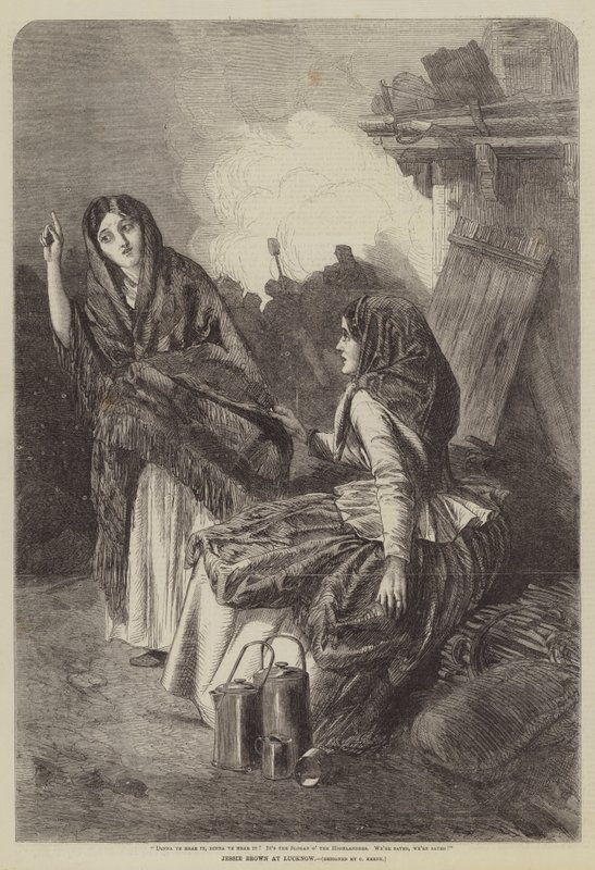 Jessie Brown på Lucknow av Charles Keene