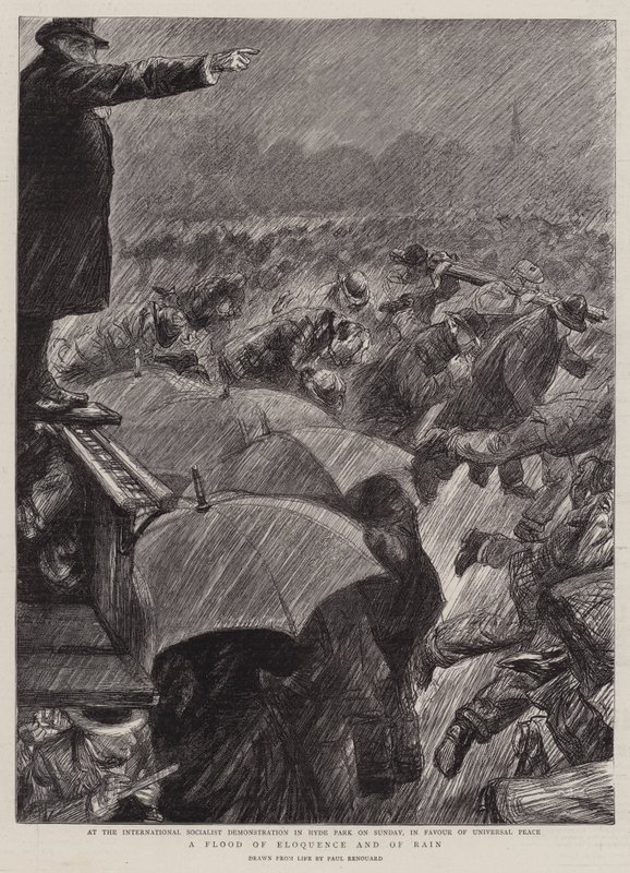 En flod av vältalighet och av regn av Charles Paul Renouard