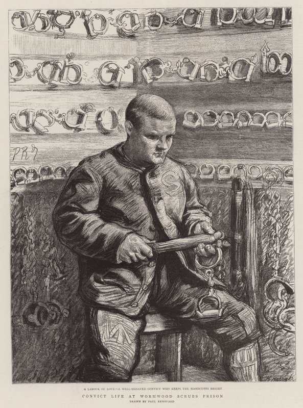 Convict Life på Wormwood Scrubs Prison av Charles Paul Renouard
