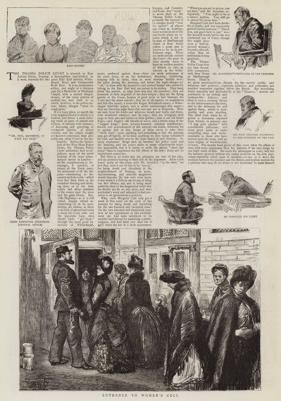 Skisser vid London Police-Courts av Charles Paul Renouard
