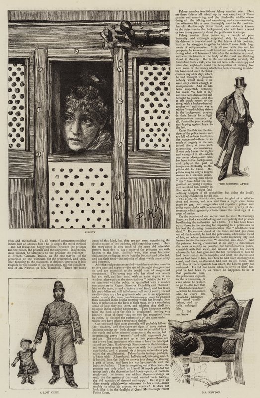 Skisser vid London Police-Courts av Charles Paul Renouard