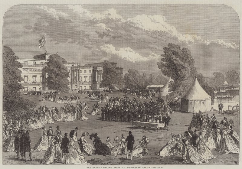 Drottningens trädgårdsfest på Buckingham Palace av Sir John Charles Robinson
