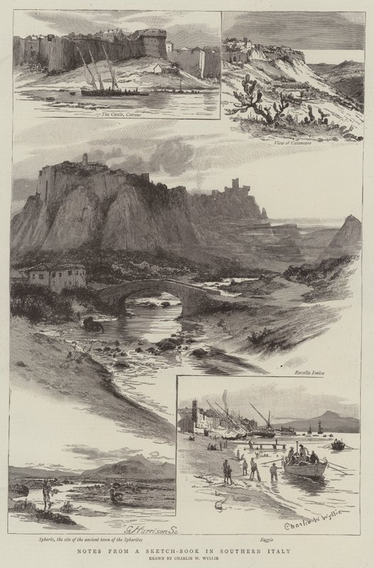 Anteckningar från en skissbok i södra Italien av Charles William Wyllie