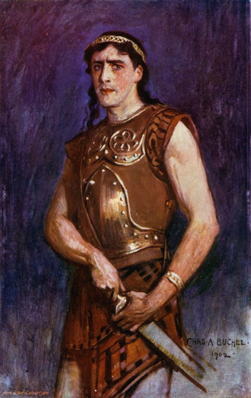 Telemachus, Mr Gerald Lawrence (färg litho) av Charles A. Buchel