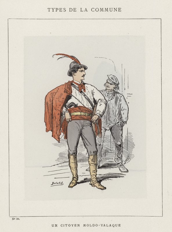 En moldavisk-valakisk medborgare av Charles Albert d Arnoux Bertall