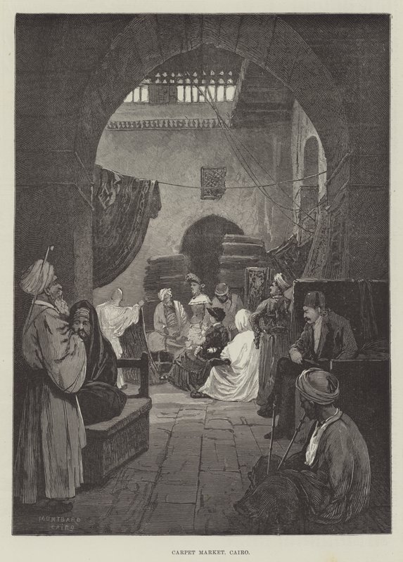 Mattmarknad, Kairo av Charles Auguste Loye