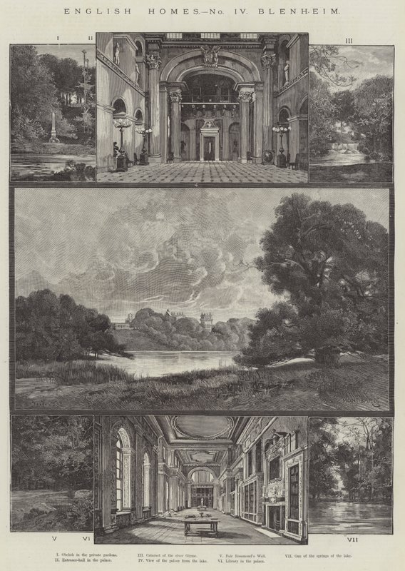 Engelska hemmet, Blenheim av Charles Auguste Loye