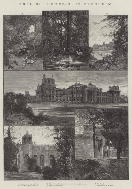 English Home, Blenheim av Charles Auguste Loye