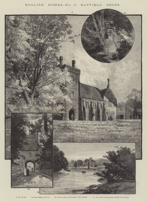 Engelska hem, Hatfield House av Charles Auguste Loye