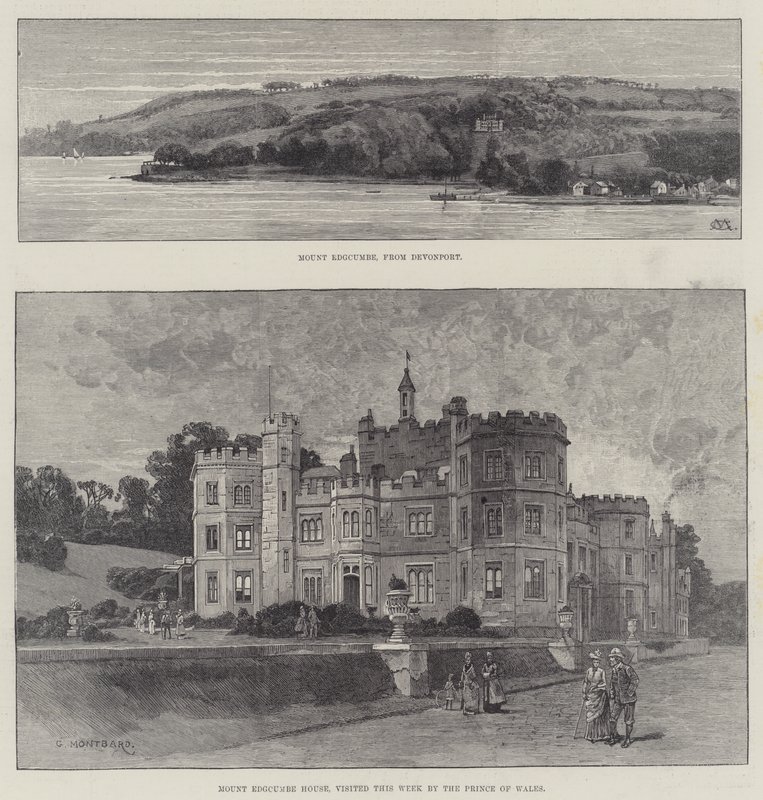 Mount Edgcumbe House av Charles Auguste Loye