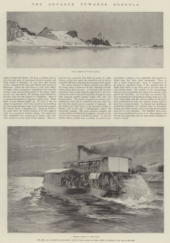 Framryckningen mot Dongola av Charles Auguste Loye