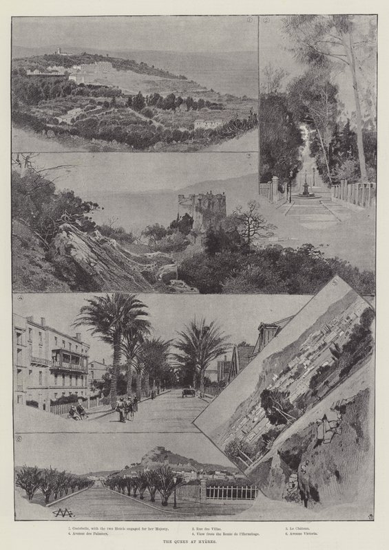 Drottningen i Hyeres av Charles Auguste Loye