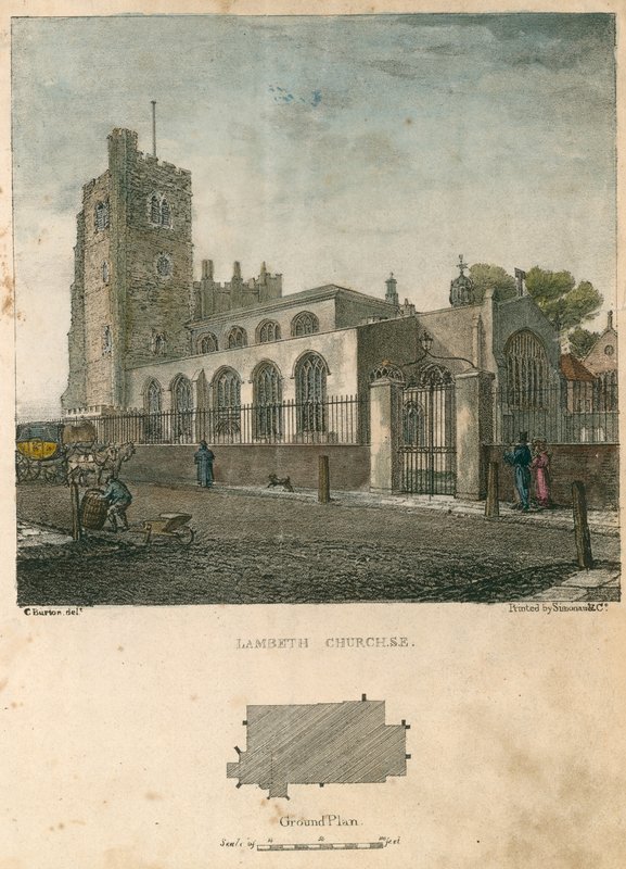 Lambeth-kyrkan av Charles Burton