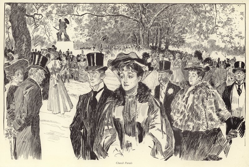 Kyrkparad, Hyde Park av Charles Dana Gibson