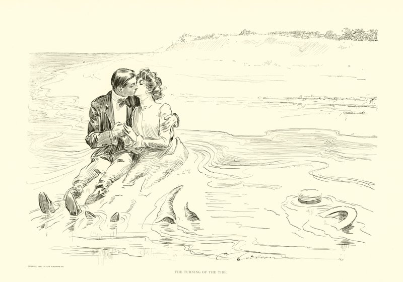 Tidvattnets vändning av Charles Dana Gibson