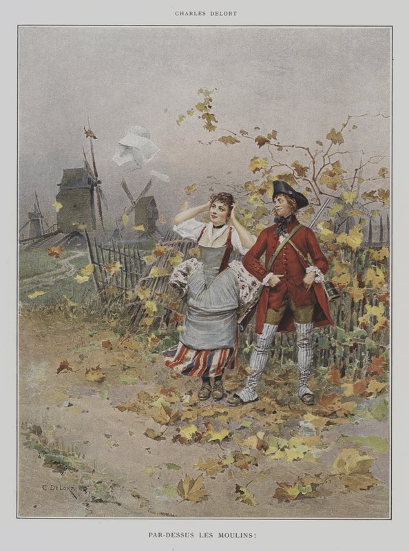 Over the Mills! av Charles Edouard Delort