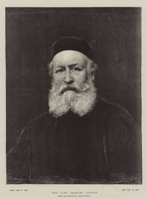 Den sene Charles Gounod av Charles Emile Auguste Carolus Duran