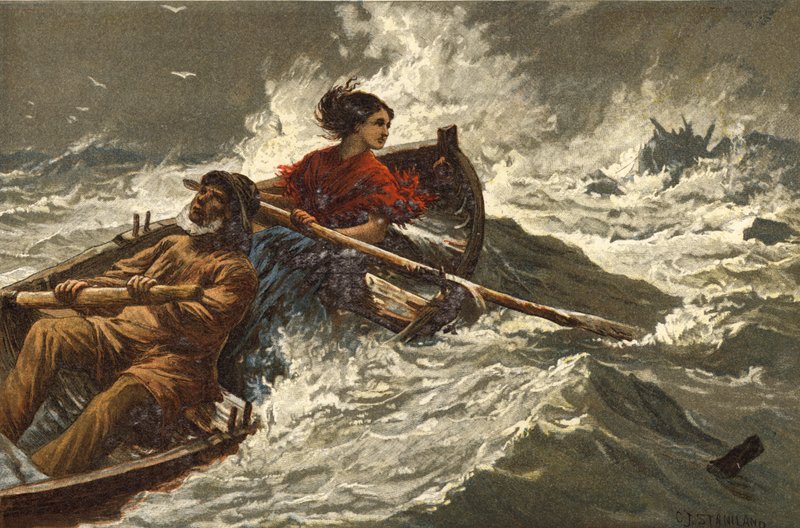 Grace Darling (chromolitho) av Charles J. Staniland