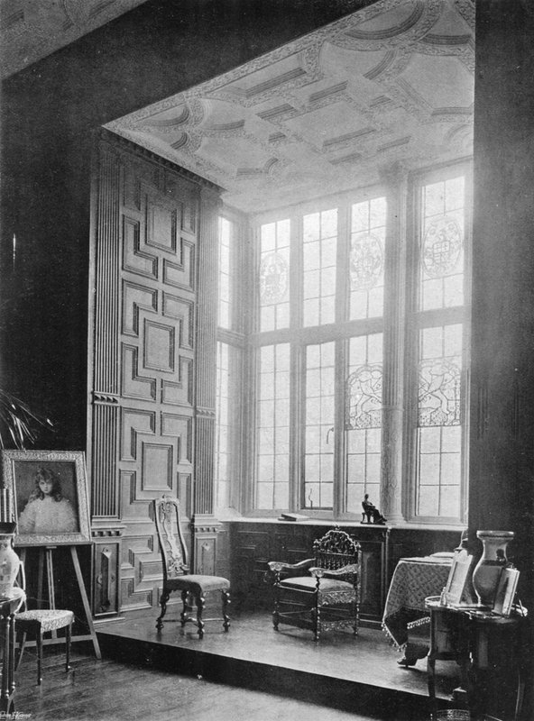 Broughton Castle: The Drawing Room Window av Charles Latham