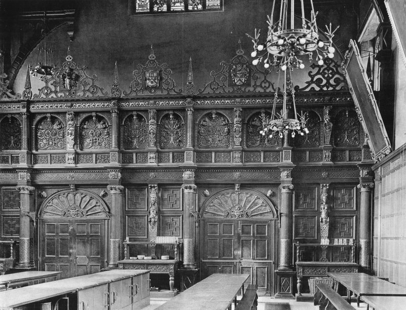 The Hall Screen på Trinity College, Cambridge av Charles Latham