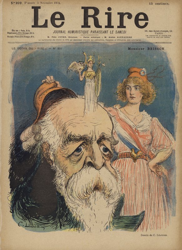 Henri Brisson, Illustration för Le Rire av Charles Leandre