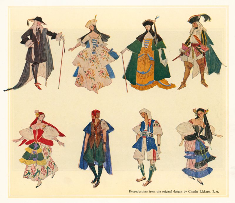 Originaldesigner för The Gondoliers av Charles Ricketts