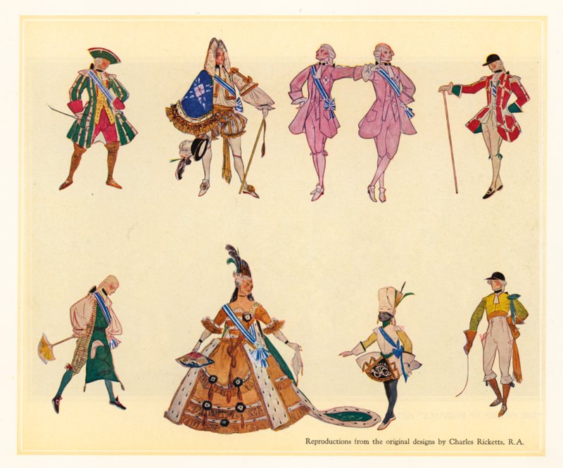 Originaldesigner för The Gondoliers av Charles Ricketts