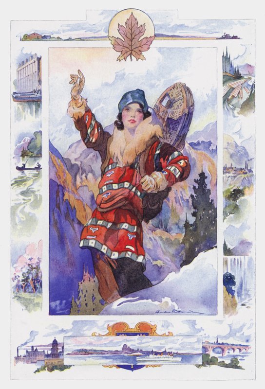 Kanada (färg litho) av Charles Robinson