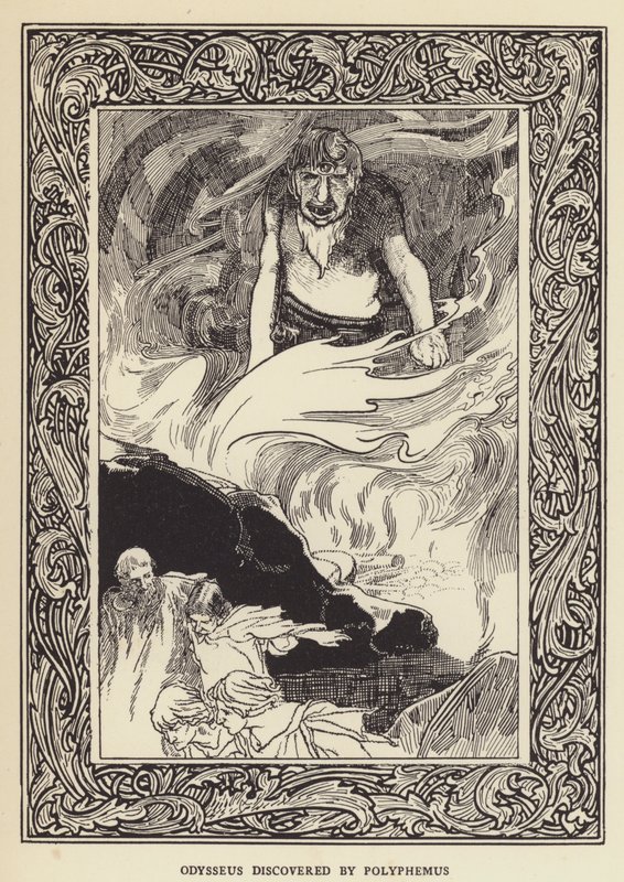 Odysseus upptäckt av Polyfemus av Sir John Charles Robinson