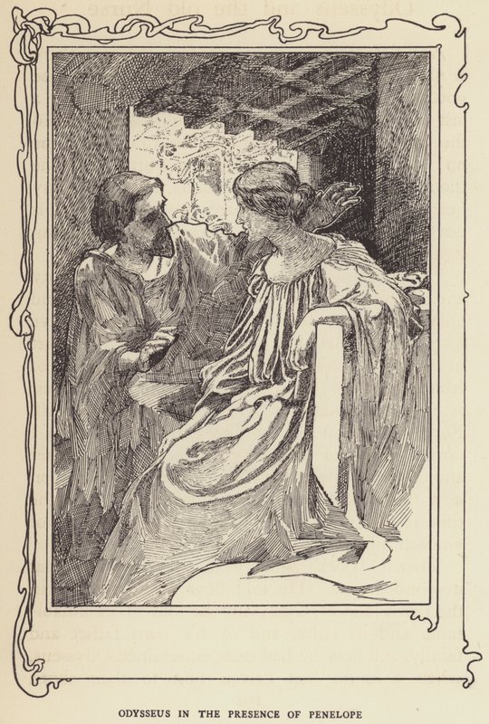 Odysseus i närvaro av Penelope av Sir John Charles Robinson