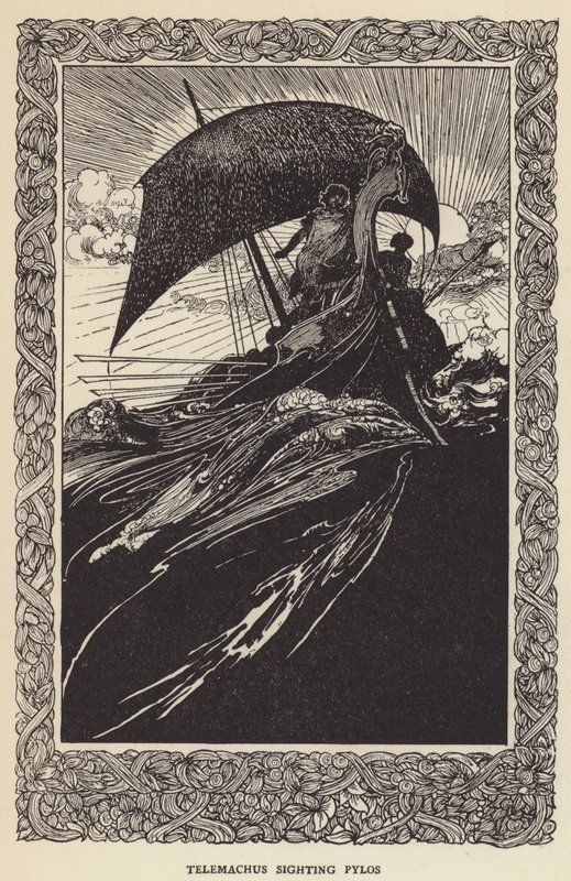 Telemachus ser Pylos av Sir John Charles Robinson