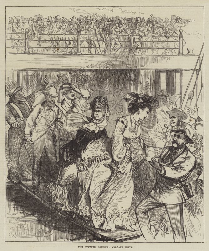 Semester med statyn, Margate Jetty av Sir John Charles Robinson