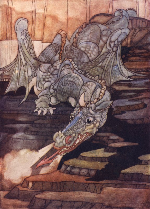 Draken dödad av Saint George av Charles Robinson
