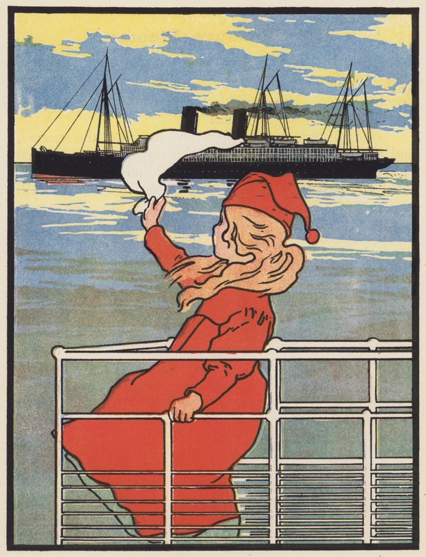 Vinkar adjö till Ocean Liner av Charles Robinson