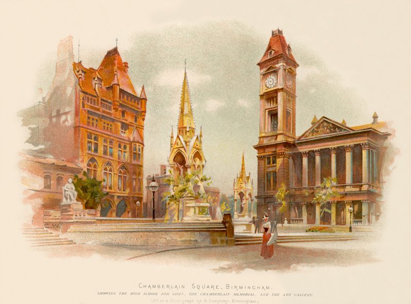 Chamberlain Square, Birmingham av Charles Wilkinson